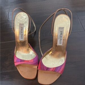 Emilio Pucci thrifted heels bought in France!